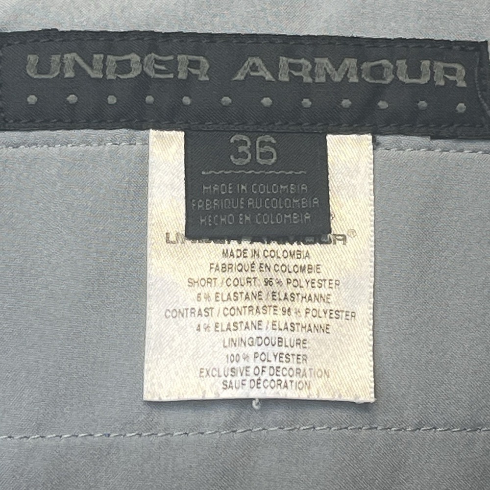 Under Armour Golf Shorts Loose Plaid Flat Athletic 10" INS Mens Sz 36 - Picture 8 of 9
